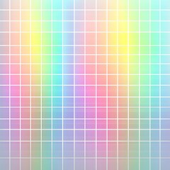 Isolated luminous gradient mesh rainbow pattern fading over transparent canvas