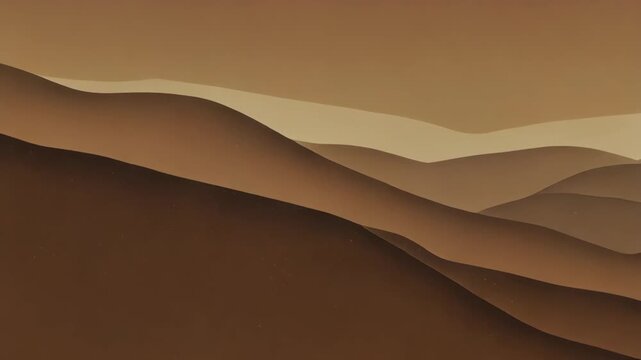 Brown Desert Mountain Landscape Digital Abstract Background
