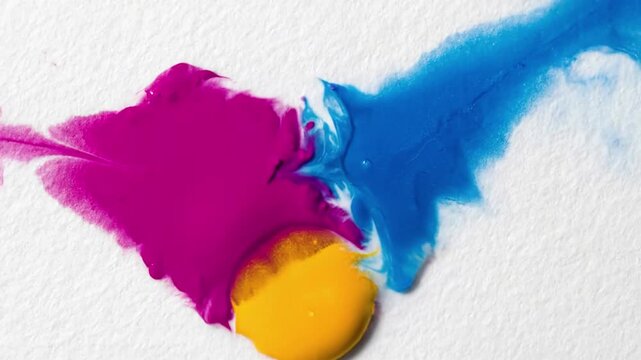 Pigment Migration Stone A colorful, pigment-based liquid gently dropped onto a light-colored, porous natural stone, demonstrating the gradual capillary migration and staining effect as the liquid
