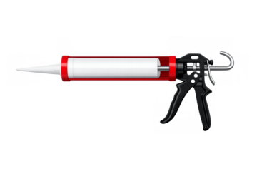 Caulking gun applying sealant for construction and repair