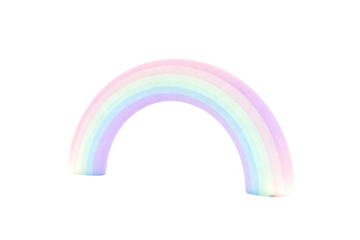 Pastel Rainbow Illustration with Soft Color Gradients