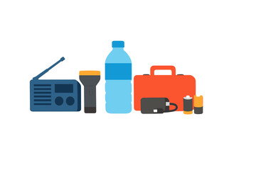 Gathering essential supplies for emergency situations in a simple