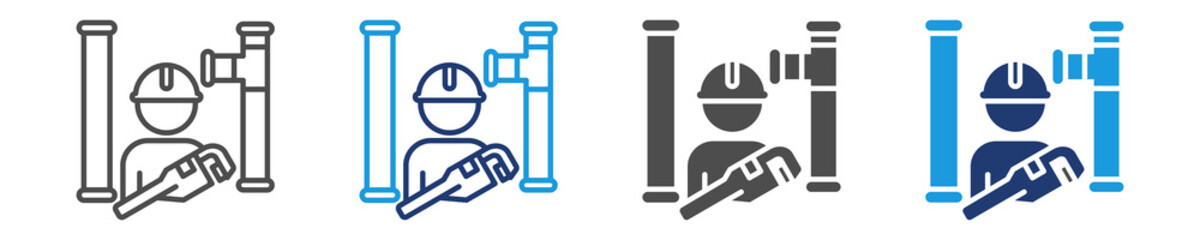 maintenance icon set multiple style