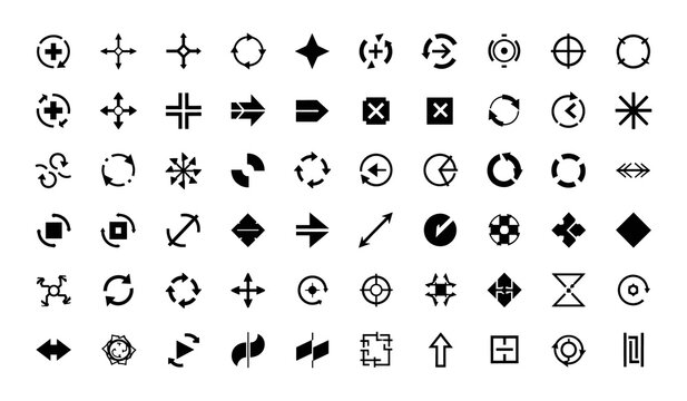 Arrow UI Icons Set Navigation Direction Symbol Vector Pack