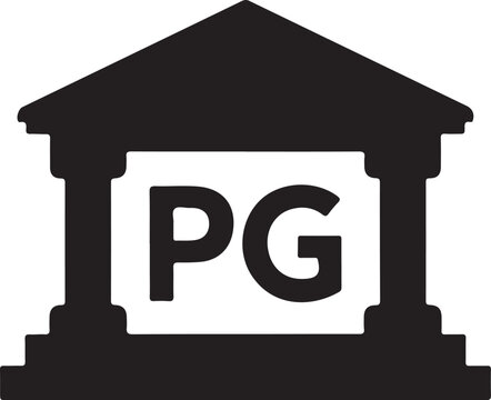 PG Rating Icon isolated background