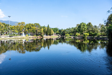 Obraz premium beautiful landscape against the blue sky in the vicinity of Chiang Mai