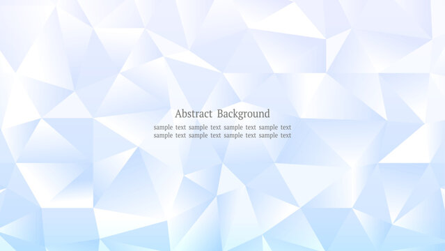 青のポリゴン背景 クリスタル風 横長16:9