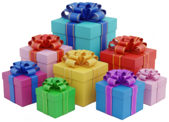 colorful gift png vibrant present cutout festive package png wrapped box cutout decorative parcel png holiday offering cutout birthday keepsake png surprise isolated transparent background image