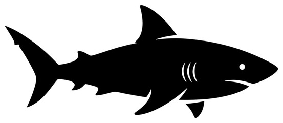 Silhouette of a shark
