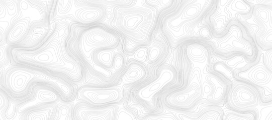 topographic map showing contour lines and elevation on a white background, perfect for surface design and mapping projects creating abstract shapes and patterns representing elevation changes
