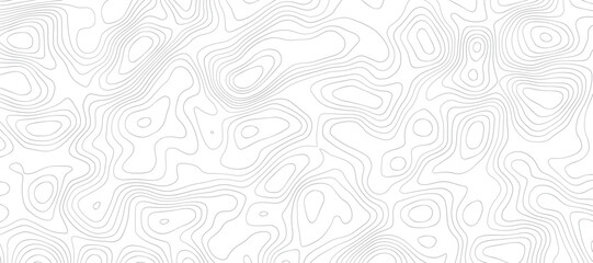 topographic map showing contour lines and elevation on a white background, perfect for surface design and mapping projects creating abstract shapes and patterns representing elevation changes
