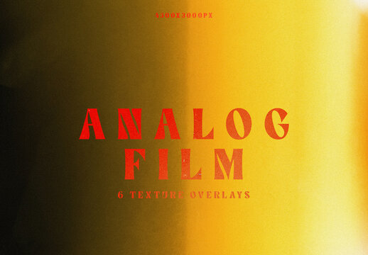 6 Analog Film Texture Overlays