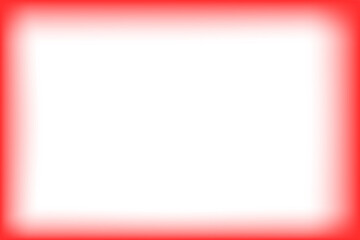 Red rectangular frame with abstract layered border enclosing a dark black background isolated on transparent background