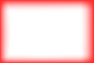 Red rectangular frame with abstract layered border enclosing a dark black background isolated on transparent background