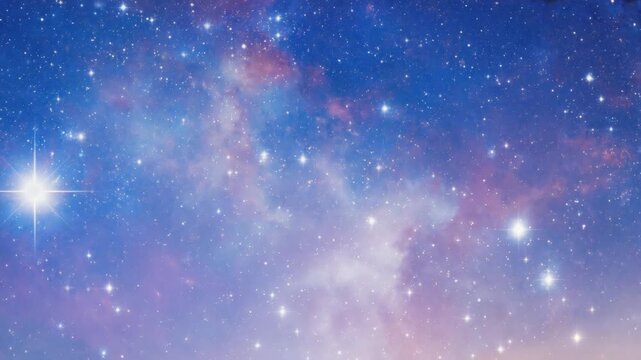 Cinematic Starry Horizon with Gentle Twinkle and Subtle Cosmic Drift