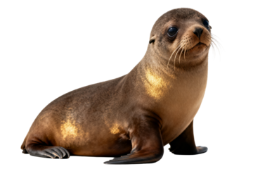 Cute Sea Lion Pup Close-Up Portrait