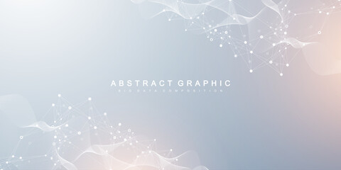 Global network connection banner design template. Header social network communication in the global business concept. Big data visualization. Internet technology © BAIVECTOR