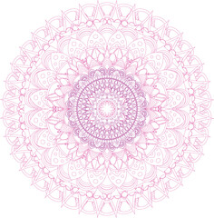 pink mandala for yoga, meditation, wellness