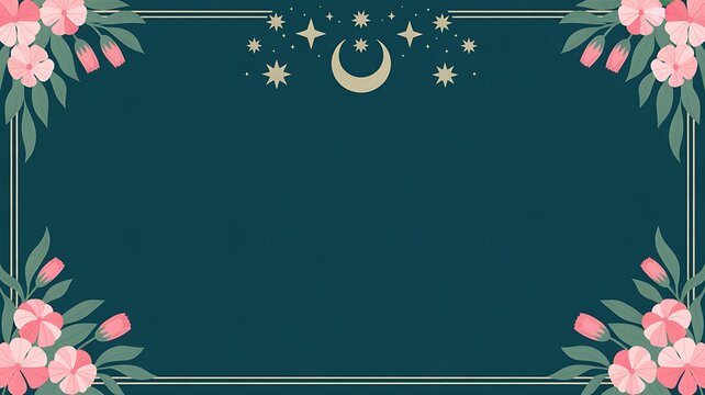 Elegant night sky frame