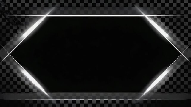 Minimal UI Corner Highlights with Soft Pulsing Light Animation