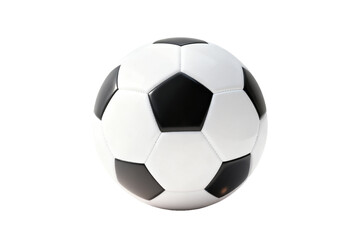 Naklejka premium Classic Black and White Soccer Ball Isolated