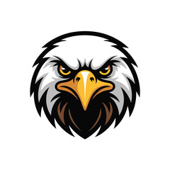 Fototapeta premium Eagle head mascot logo vector art illustration