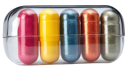 A 3d vector illustration set of colorful pills and capsule medication icons featuring medical drug symbols for pharmacy and healthcare design concepts