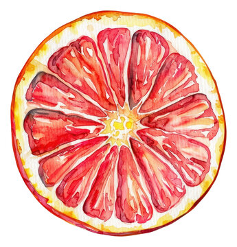 PNG An isolated fresh slice lynchee food illustration watercolor.