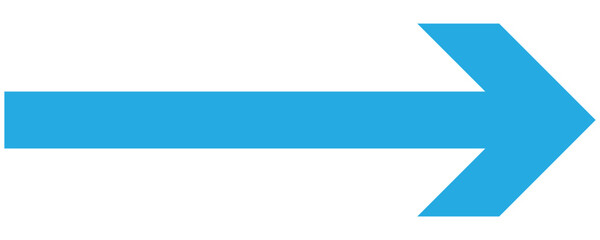 Obraz premium Vector isolated blue long arrow to the left side . Straight long arrow vector icon. Long arrow vector icon on white background . Bold long arrow. Vector illustration. 