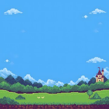 Pixel Fantasy Tower Frame