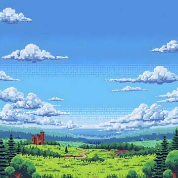 Pixel Fantasy Tower Frame