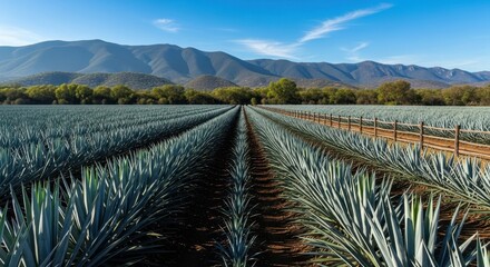 Agave Field in Jalisco, Mexico - A Landscape of Blue Agave.
