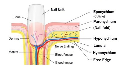 Anatomy of the Human Nail Unit Structure.