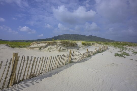 Sand dunes at Dog's Bay, Roundstone, County Galway, Ireland