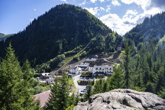 Provincial mining museum, former ore processing plant, historic ore mine, Ridnauntal, South Tyrol, Italy