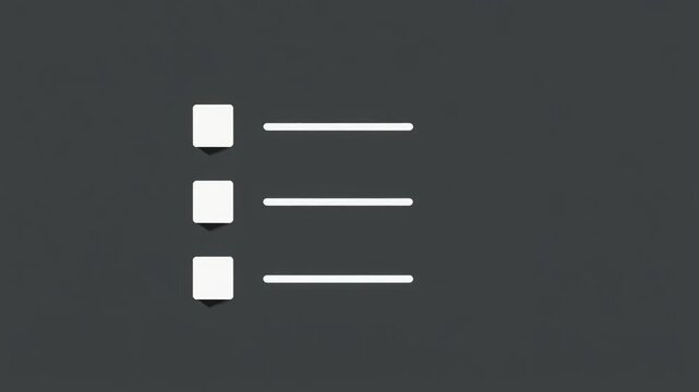 Checklist Bullets Appearing with Fade and Bounce Clean UI Animation