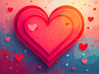 Abstract Valentine&rsquo;s Day Love Background