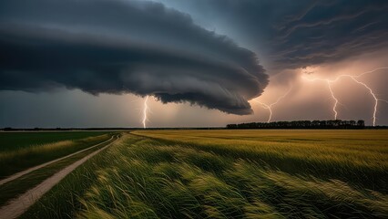 Nature Background Ocean And Sky