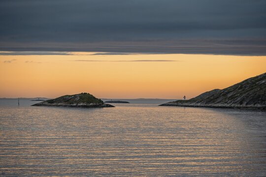 Archipelago islands at sunset, Bod&oslash;, Nordland, Norway