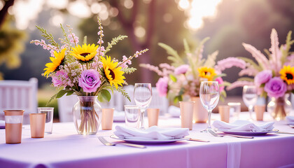wedding table setting