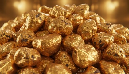 A closeup of delicious Christmas cookies with nuts and raisins piled together as a sweet baked dessert