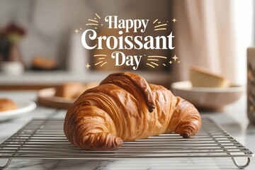 National Croissant Day Fresh Bakery Delight