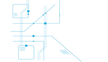 Abstract futuristic technology background. Technology background with crossed lines and dots.