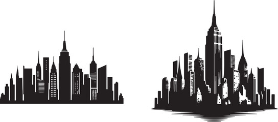 Obraz premium New york city vector illustration
