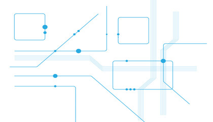 Abstract futuristic technology background. Technology background with crossed lines and dots.