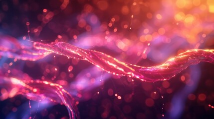 Ebola Virus Pathogen Microscopic Structure Illustration: Filamentous Virion Morphology, Glycoprotein Spike Details and Viral Envelope Features for Virology Research