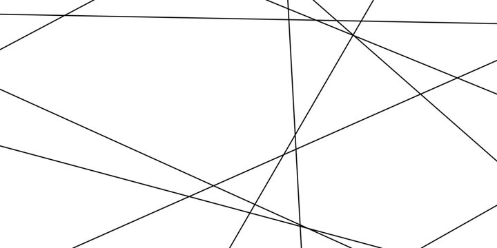 Refined geometric composition featuring thin diagonal chaotic gold, beige, and brown strokes intersecting across bright white space, creating a stylish random lattice ideal for elegant design themes