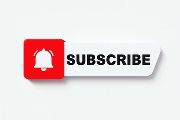 Subscribe button with notification bell icon
