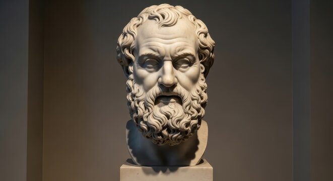Bust of Sophocles - A timeless portrait of ancient wisdom.
