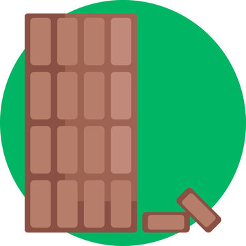 A simple chocolate bar icon inspired by Ecuador&rsquo;s rich cocoa heritage, symbolizing high-quality cacao production.